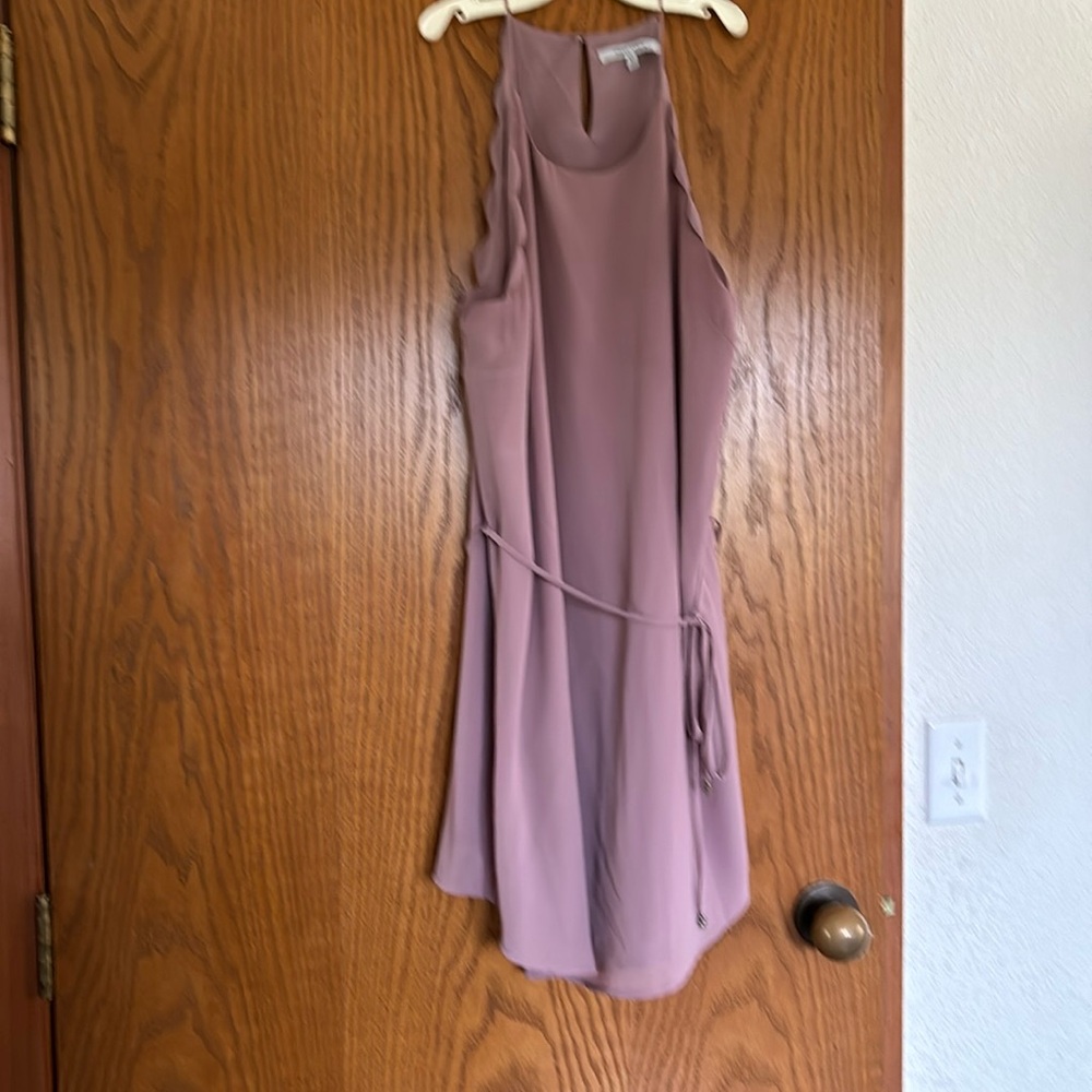 Dusty rose sleeves short dress